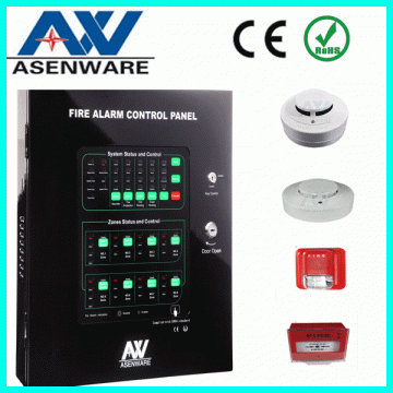 Asenware 8 Zone Fire Alarm Control Panel for Building Project