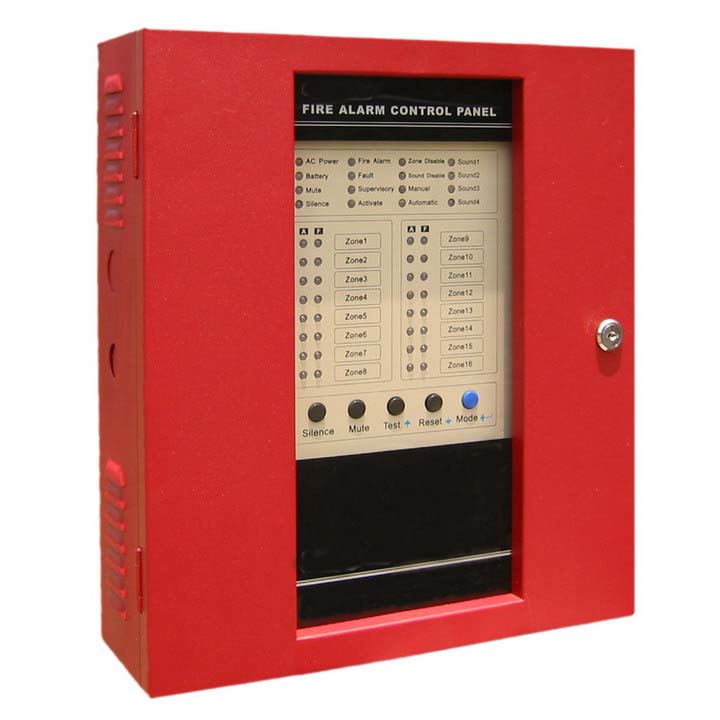 Conventional Fire Alarm Control Panel with 4, 8, 16 Zones